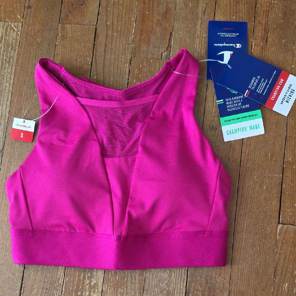 NWT! Champion Women's (S) Bold Pink Sports Bra